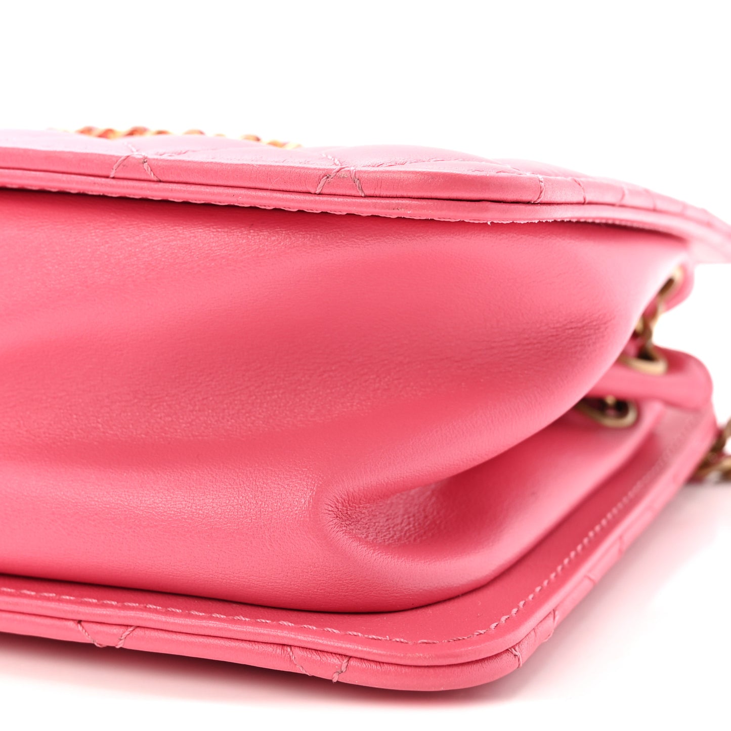 Calfskin Quilted CC Small Once Upon A Time Tote Pink