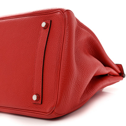 Hermes Togo BIRKIN 35 Rouge Casaque 10 of 16