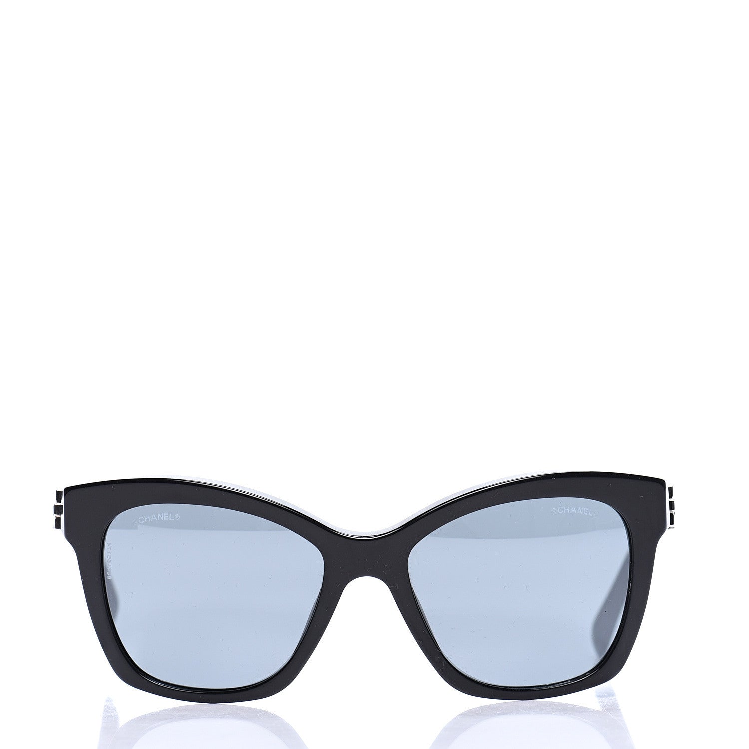Chanel CC Butterfly Signature Sunglasses 5313 Black 2 of 10