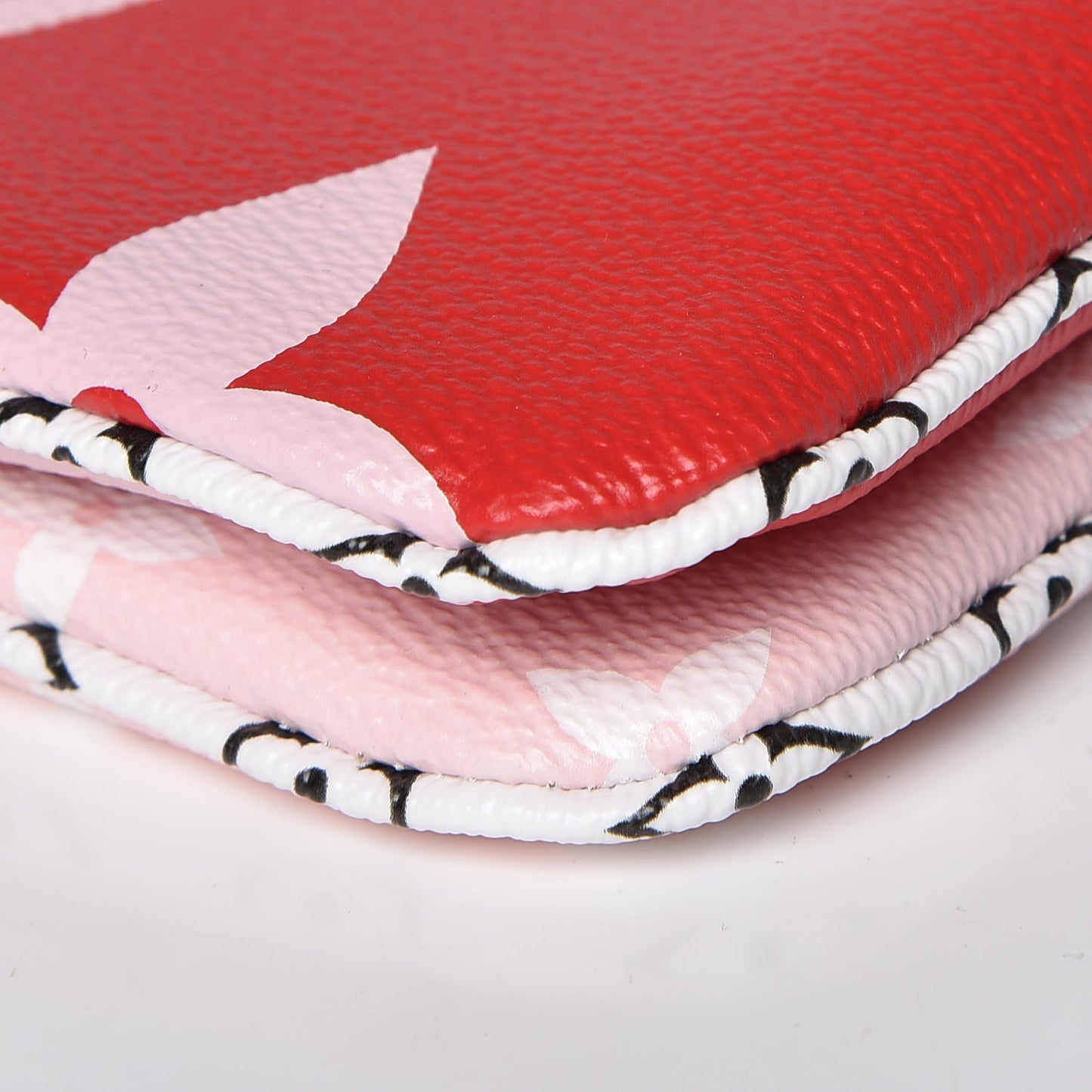 Monogram Giant Double Zip Pochette Rouge