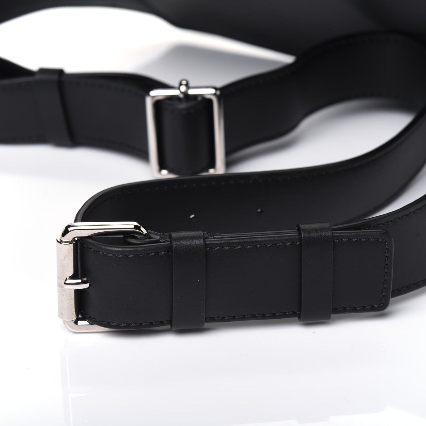 Calfskin VLTN Belt Bag Black Red