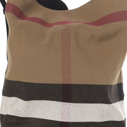 Burberry Canvas Mega Check Medium Ashby Hobo Black 11 of 11