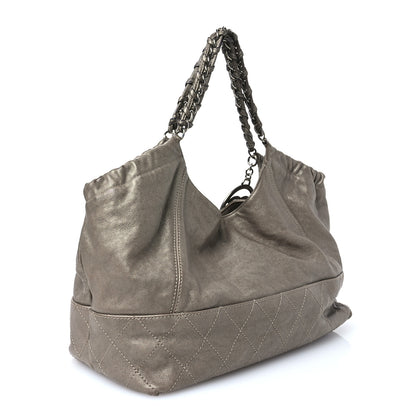 Chanel Baby Coco Cabas Dark Silver 3 of 12