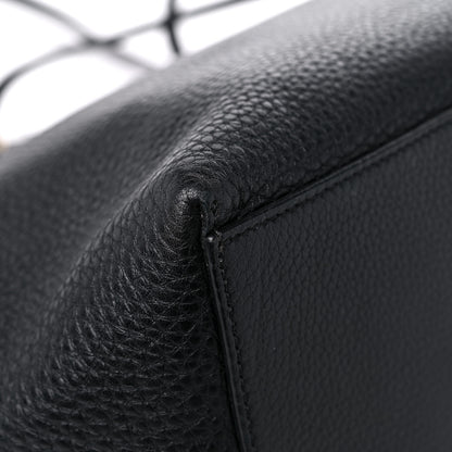 Valentino Garavani Grained Calfskin Rockstud Shoulder Tote Black 9 of 14