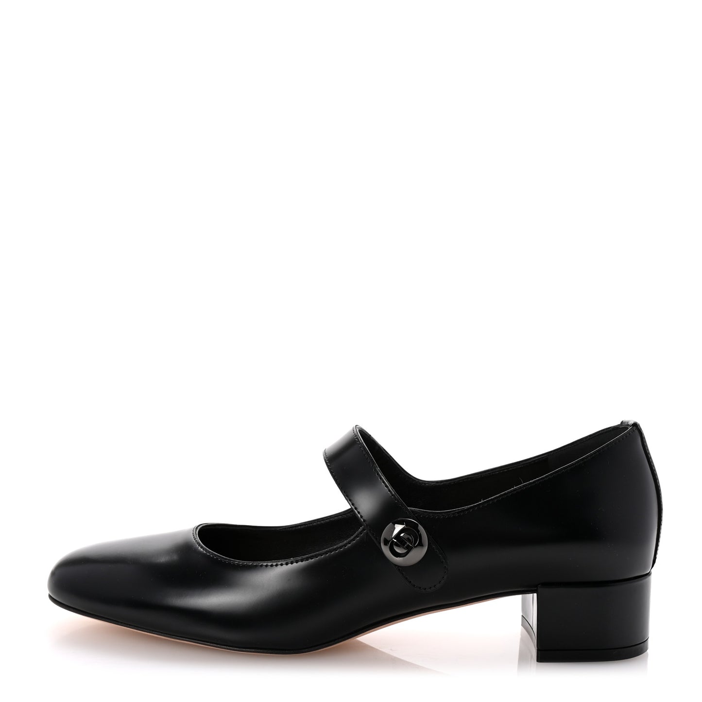 Brushed Calfskin Uniform 30mm Pumps 40 Black
