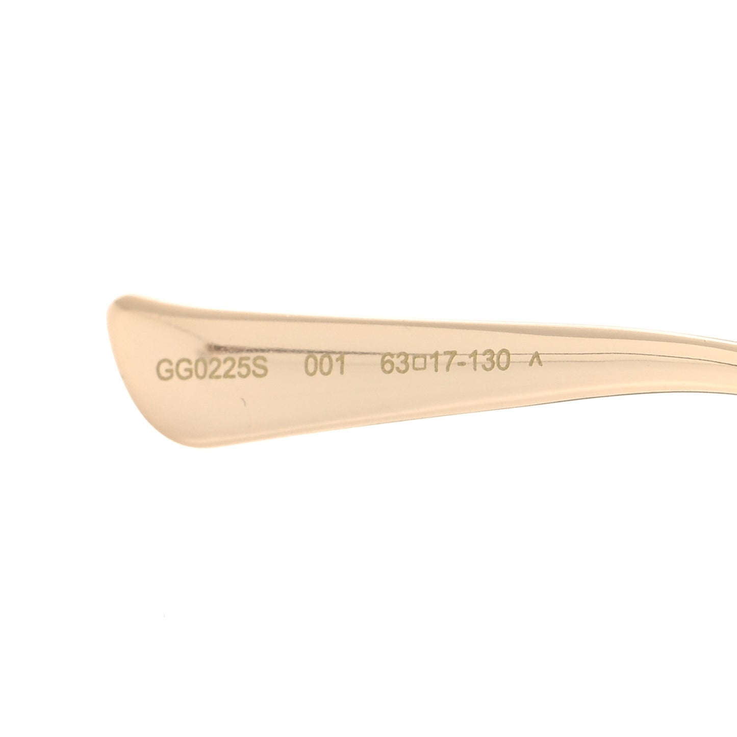 Metal Oversized Round Frame GG0225S Sunglasses Gold