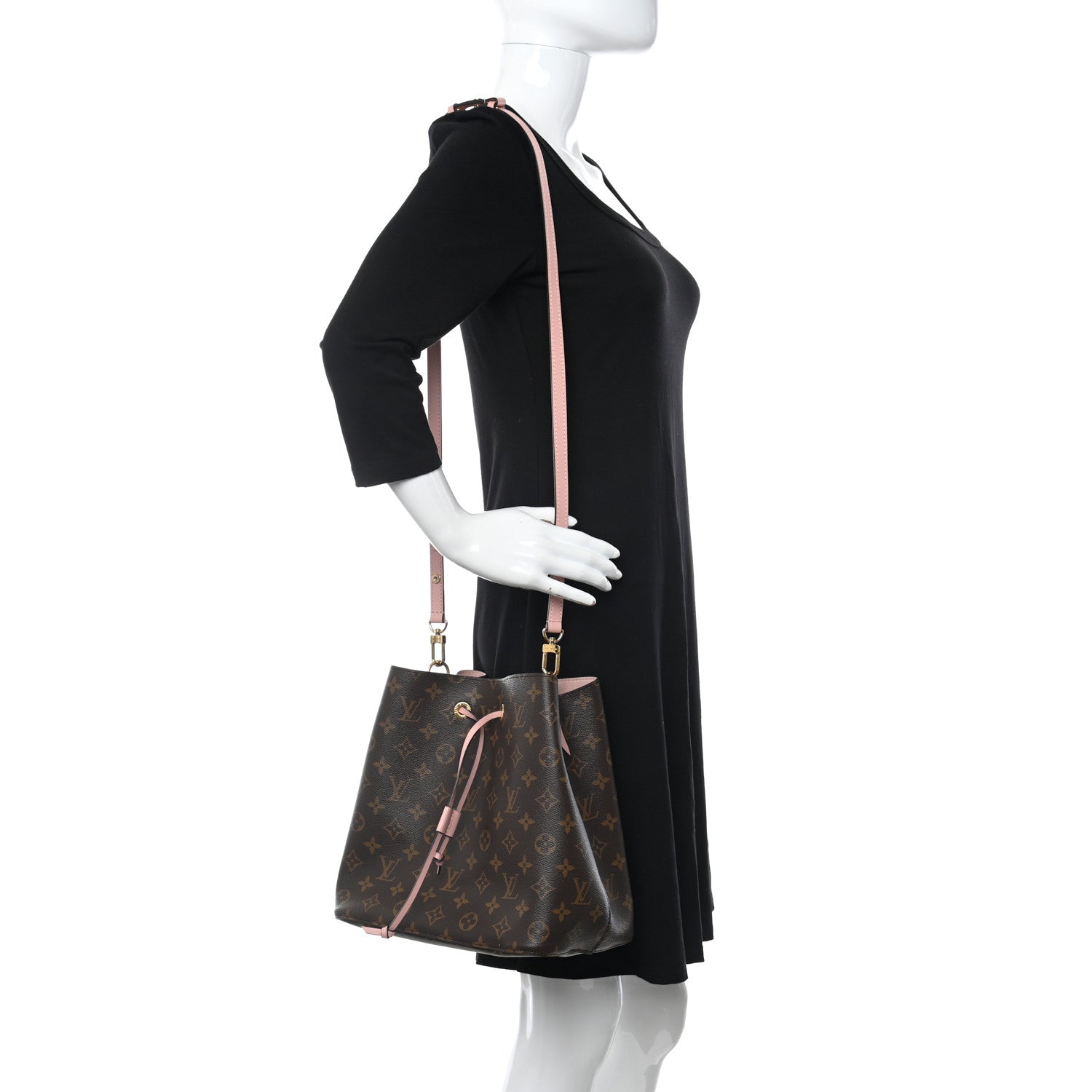 Louis Vuitton Monogram Neonoe MM Rose Poudre 2 of 9