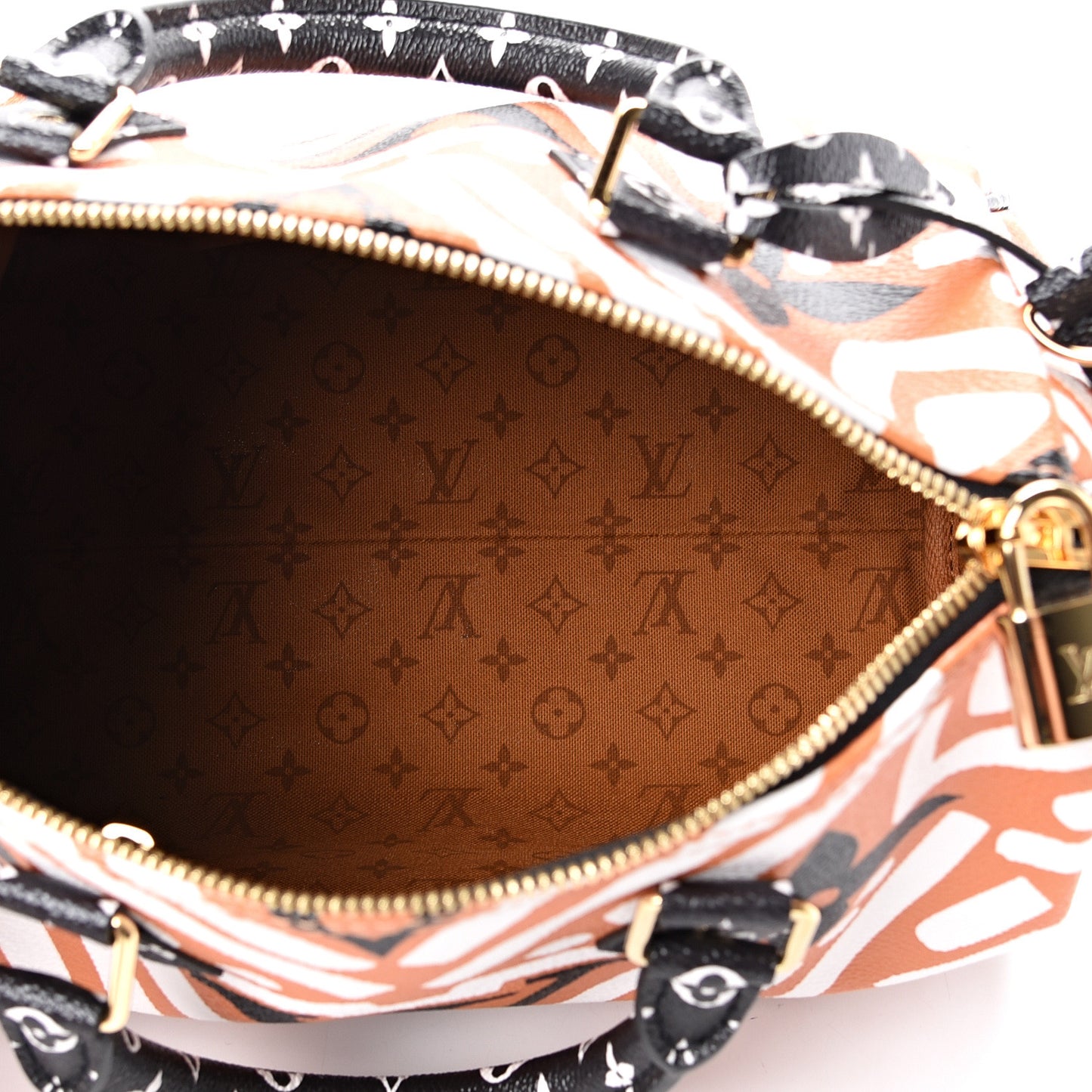 Monogram Giant Crafty Speedy Bandouliere 25 Creme Caramel