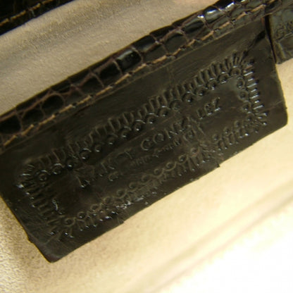 Nancy Gonzalez Crocodile Envelope Clutch Brown 7 of 9