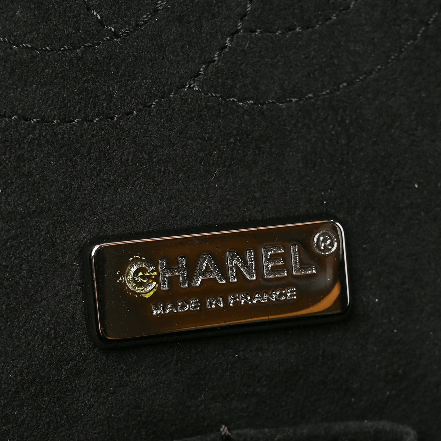 Metallic Snakeskin Medium Double Flap Black Silver
