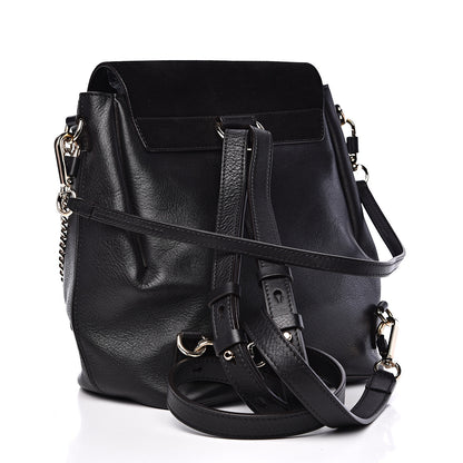 Chloe Suede Calfskin Medium Faye Backpack Black 2 of 14