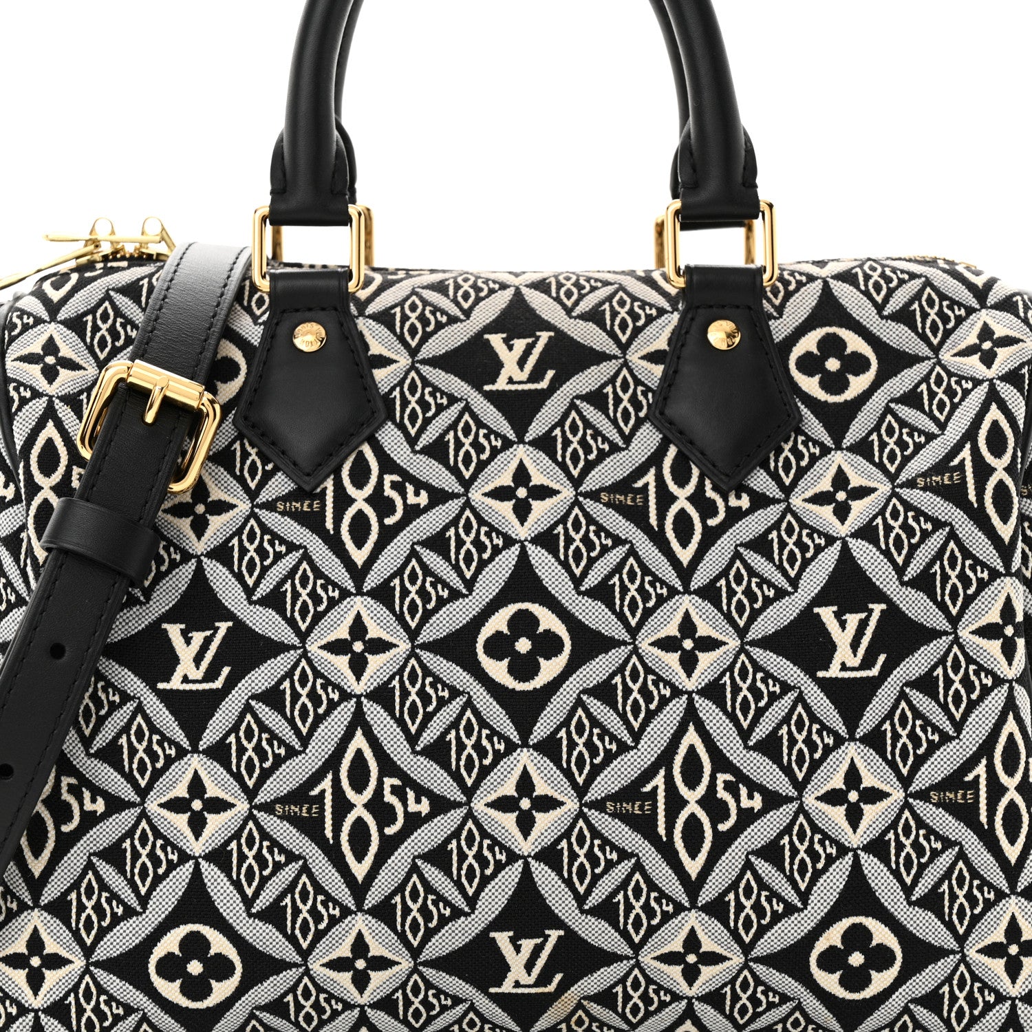 Louis Vuitton Jacquard Since 1854 Speedy Bandouliere 25 Grey 7 of 9