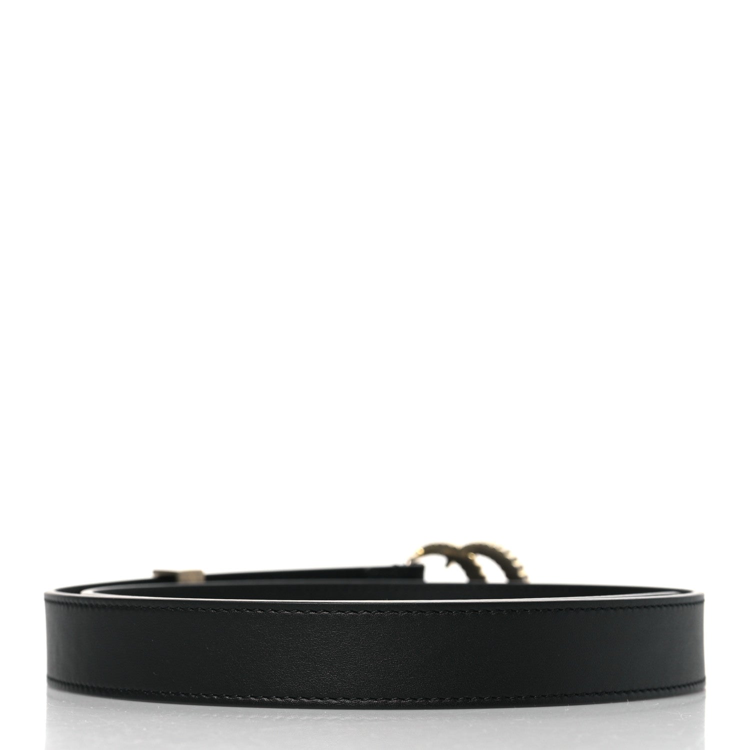 Gucci Moon Calfskin Torchon Double G 25mm Belt 85 34 Black 3 of 6