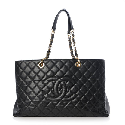Chanel Caviar Quilted XL Grand Shopping Tote GST Black 1 of 11
