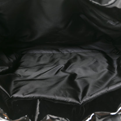 Saint Laurent Patent Wide Puffer Maxi Tote Black 4 of 9