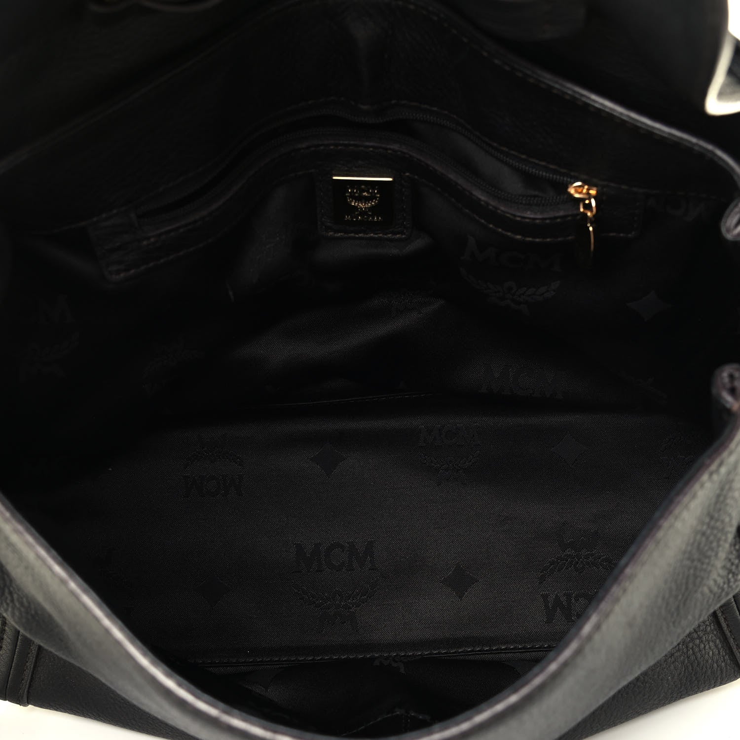 MCM Calfskin Crossbody Black 4 of 4