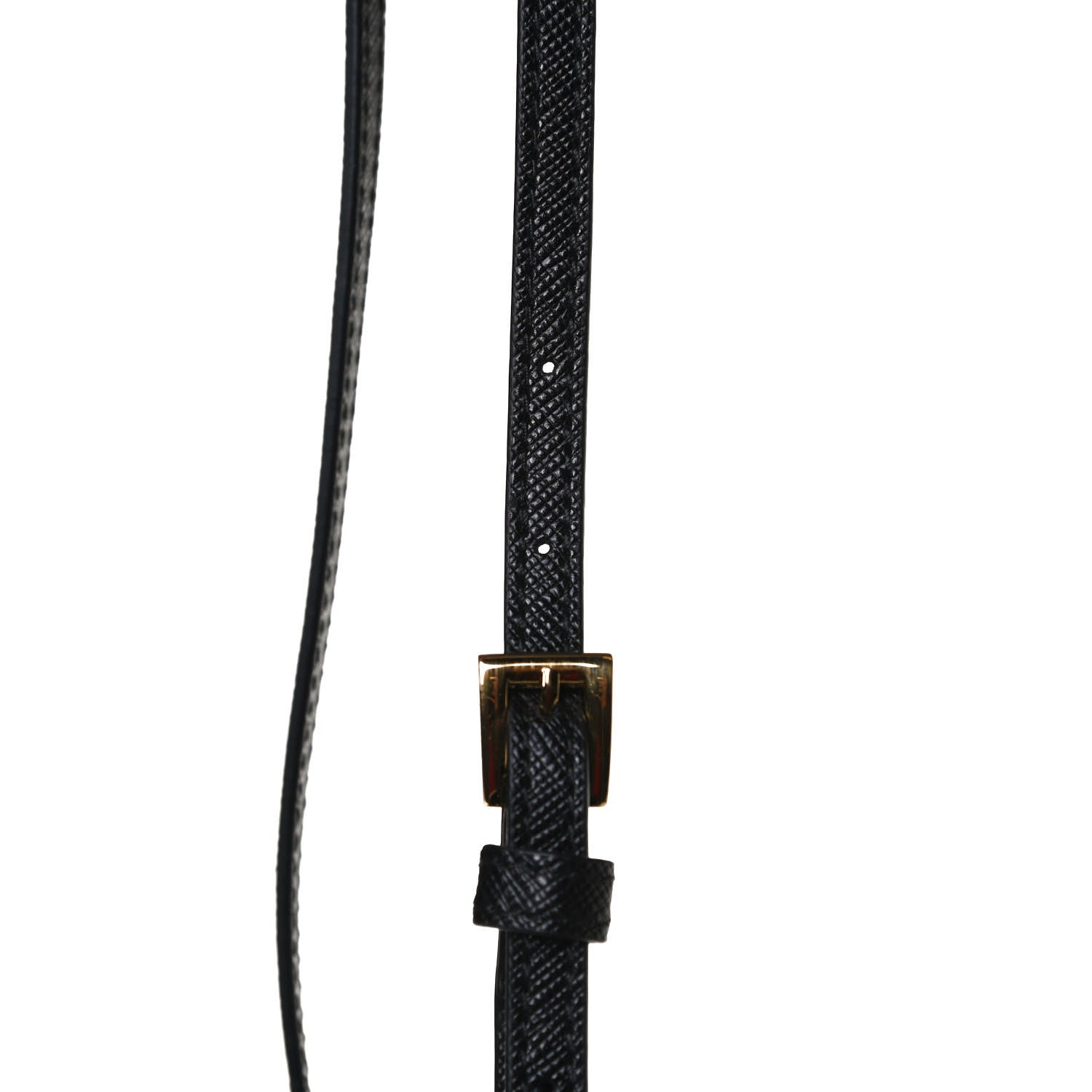 Prada Saffiano Tessuto Nylon Mini Bucket Crossbody Bag Black 12 of 12