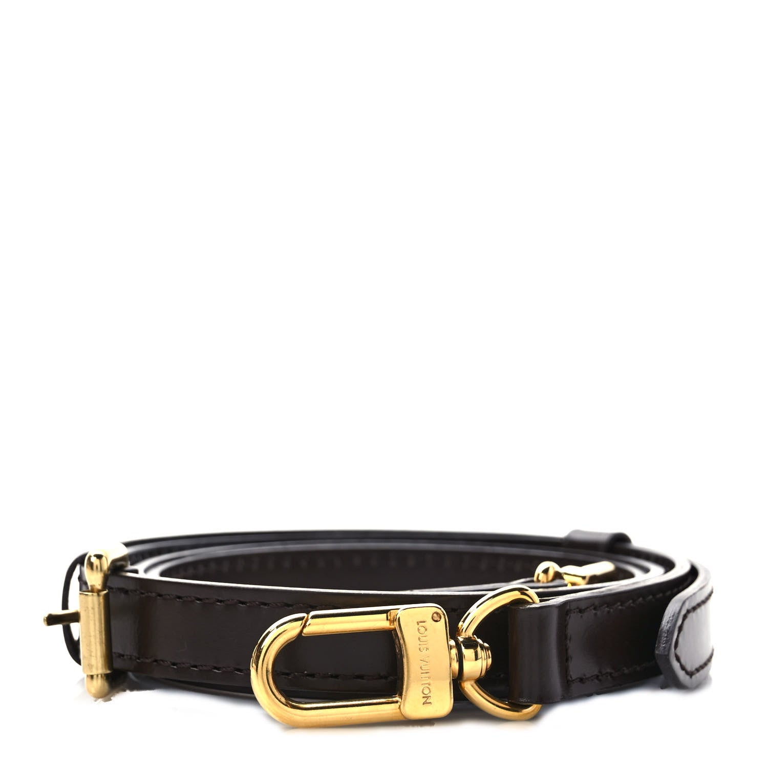 Louis Vuitton Calfskin 16mm Adjustable Shoulder Strap Brown 1 of 4