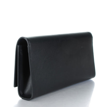 Saint Laurent Calfskin Classic Monogram Tassel Clutch Black 3 of 7
