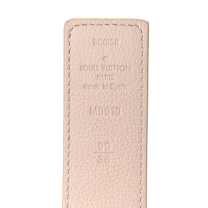 Louis Vuitton Monogram Calfskin 30mm LV Initiales Reversible Belt 90 36 Creme 3 of 6
