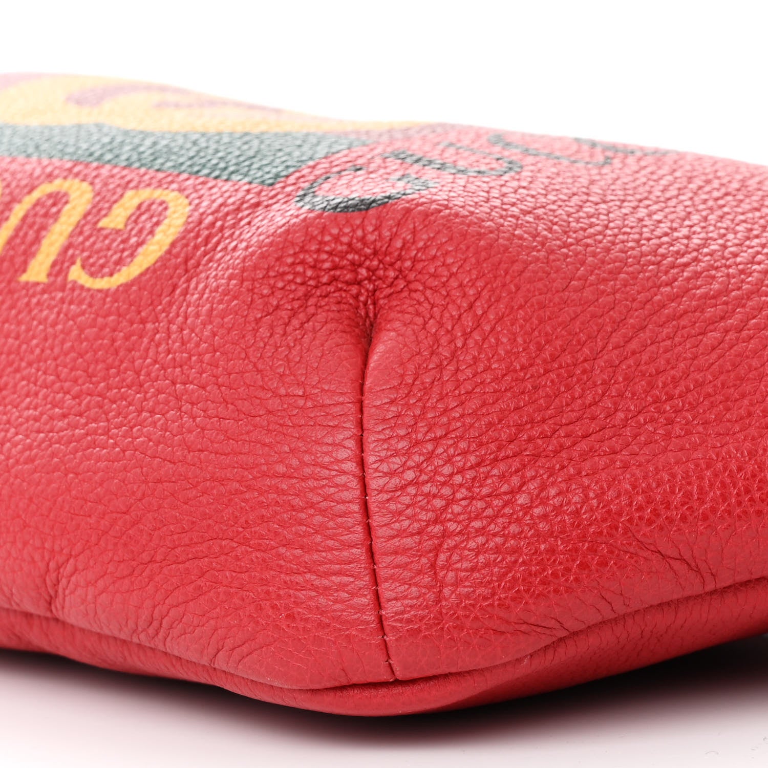 Gucci Grained Calfskin Logo Belt Bag Hibiscus Red 10 of 11