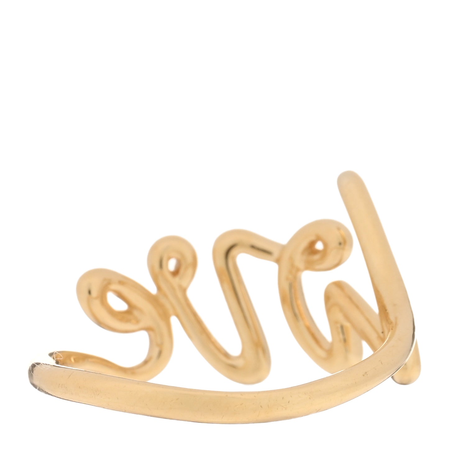 18K Yellow Gold Paloma's Graffiti Love Ring 50 5.5