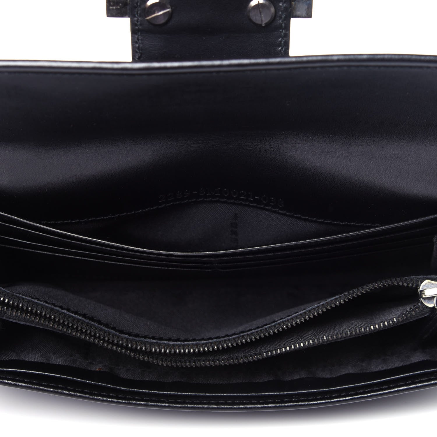 Fendi Zucchino Forever Continental Wallet Black 8 of 12