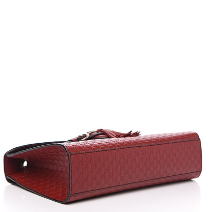 Gucci Microguccissima Medium Emily Chain Shoulder Bag Red 3 of 11