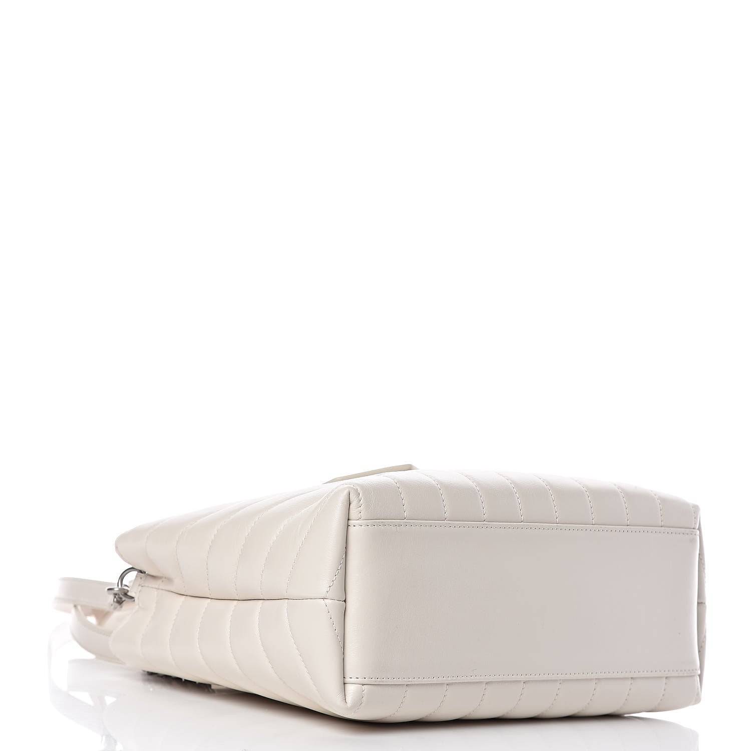 Saint Laurent Calfskin Y Quilted Monogram Small Loulou Shopper Cream Souffle 5 of 12