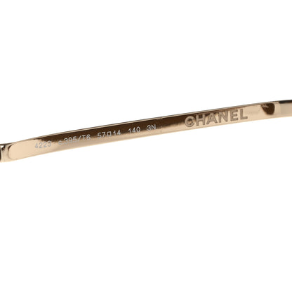 Chanel Mirrored Pilot Summer Sunglasses 4223 Gold 7 of 9