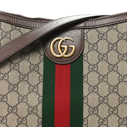 Gucci GG Supreme Monogram Web Small Ophidia Half Moon Hobo Brown 8 of 10