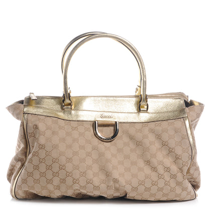 Gucci Monogram D Gold Large Tote Metallic Gold 1 of 8