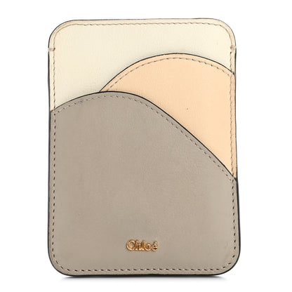 Chloe Smooth Calfskin Walden Card Holder Pastel Grey 1 of 12