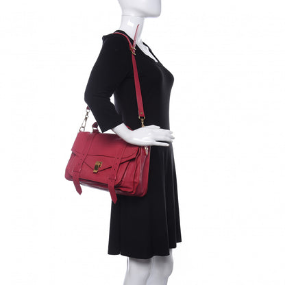 Proenza Schouler Lambskin Medium PS1 Satchel Raspberry 3 of 16