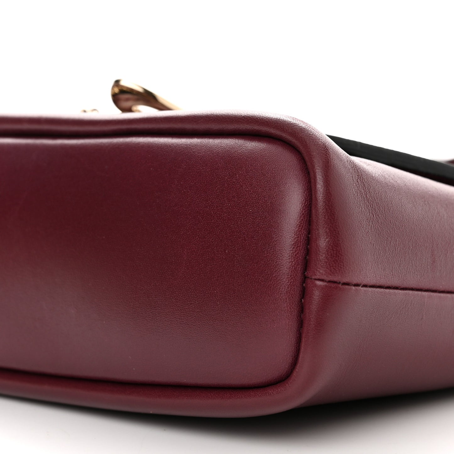 Vitello Small Rockstud Demilune Shoulder Bag Vinaccia