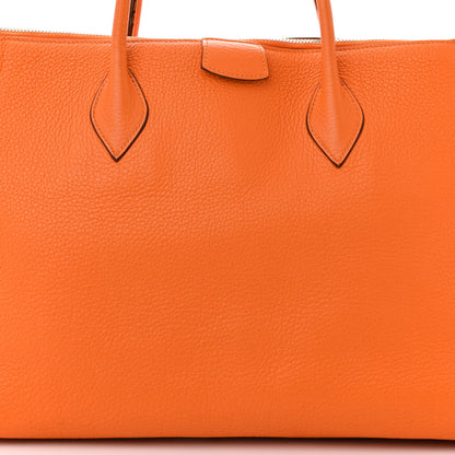 Hermes Taurillon Clemence Paris Bombay 37 Orange 7 of 15