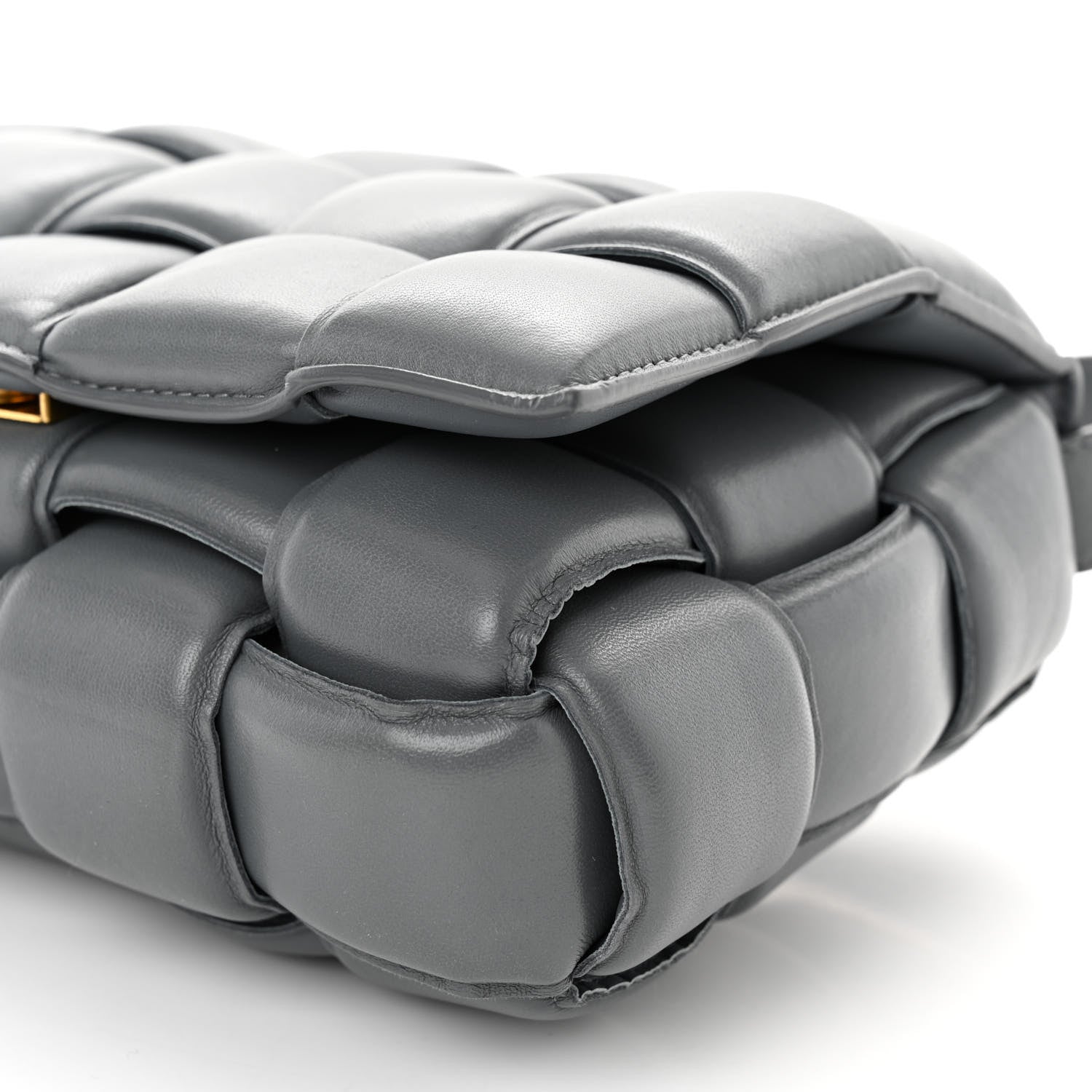Bottega Veneta Nappa Maxi Intrecciato Padded Cassette Crossbody Bag Thunder 9 of 9