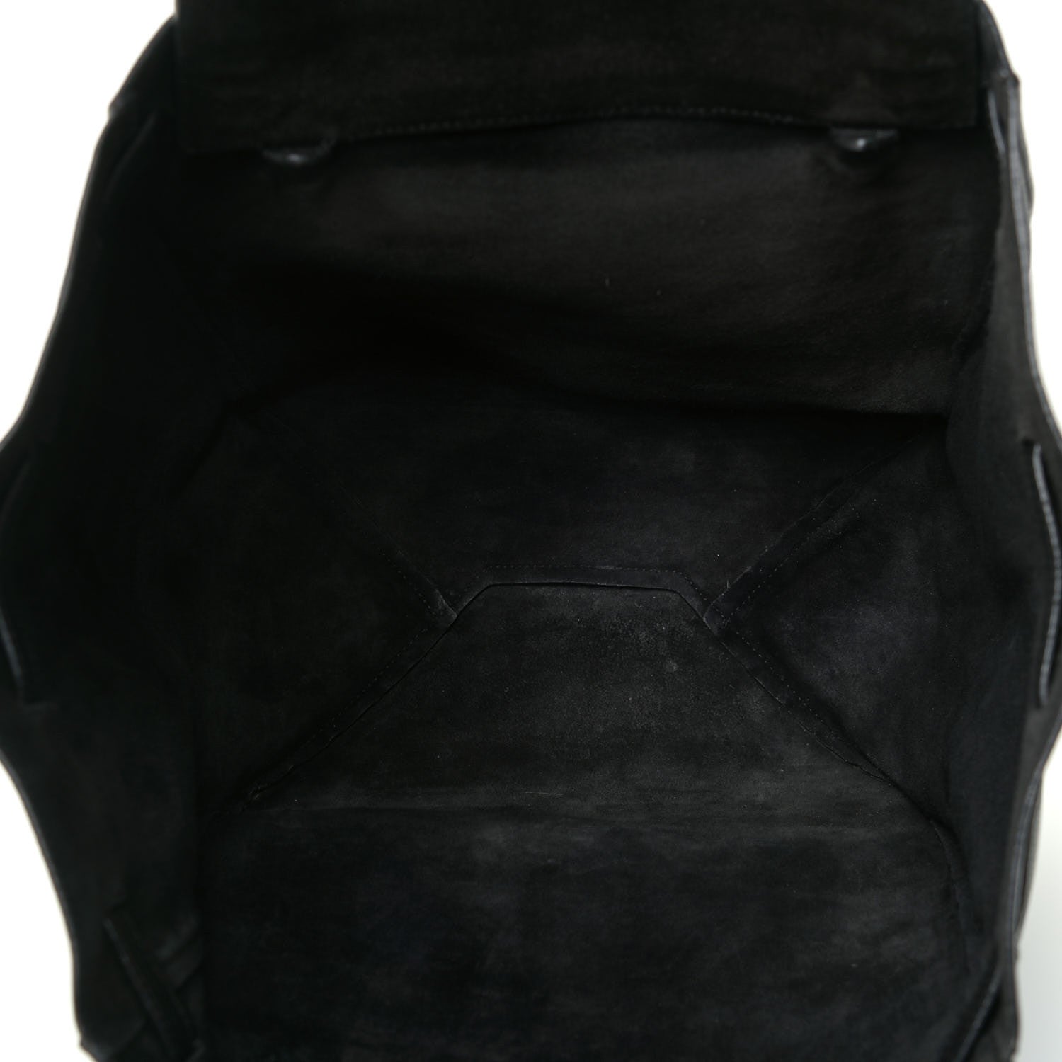 Celine Soft Grained Calfskin Medium Belt Cabas Phantom Black 7 of 12