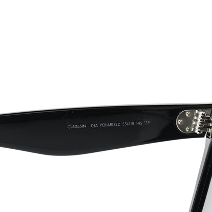 Celine Acetate Polarized Oversized Sunglasses CL4055IN Black 5 of 8