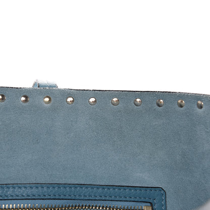 Valentino Garavani Grained Calfskin Rockstud Shoulder Tote Niagara 14 of 15