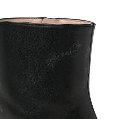 Gucci Malaga Kid GG Marmont Fringe 75mm Ankle Boots 39 Black 9 of 10