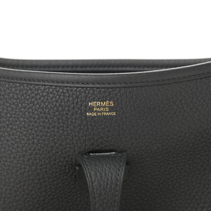 Hermes Taurillon Clemence Evelyne III PM Black 6 of 11