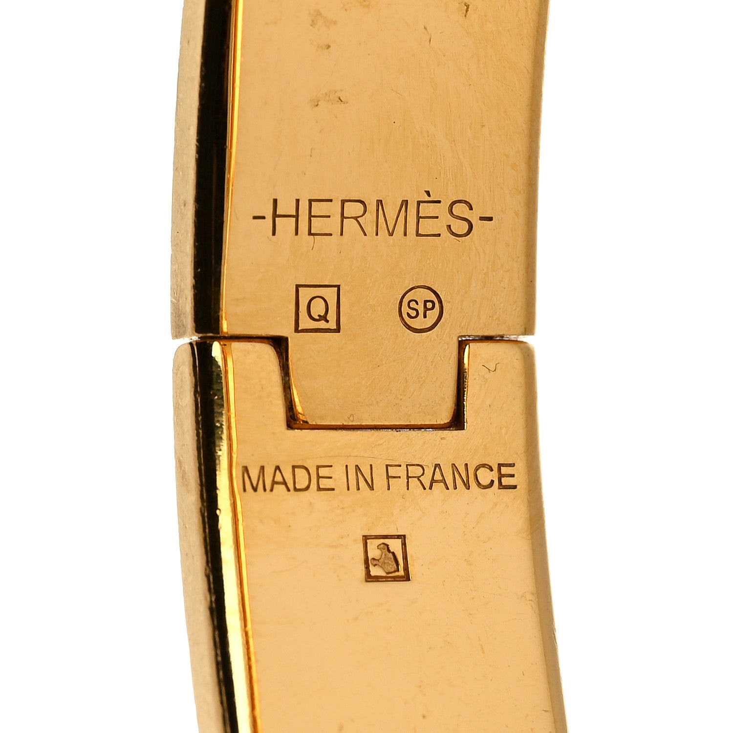 Hermes Narrow Enamel Clic Clac H Bracelet PM Bleu Electrique 4 of 5