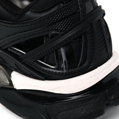 Balenciaga Rubber Mesh Bi-Color Mens Track.2 Open Sneakers 43 Black White 9 of 10