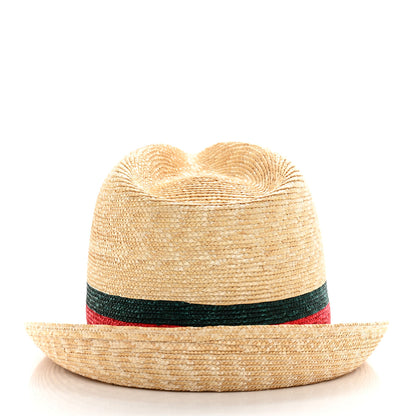 Gucci Abaca Straw Web Fedora Hat M 5 of 9