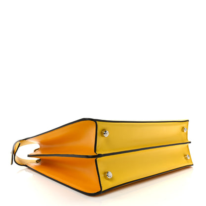 Fendi Vitello King Tamponato FF 1974 Medium Peekaboo I SEE U Satchel Mimosa 4 of 11