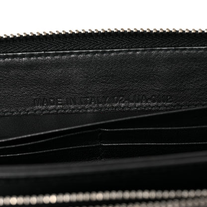 Christian Dior Patent Cannage Lady Dior Continental Zip Wallet Black 7 of 8