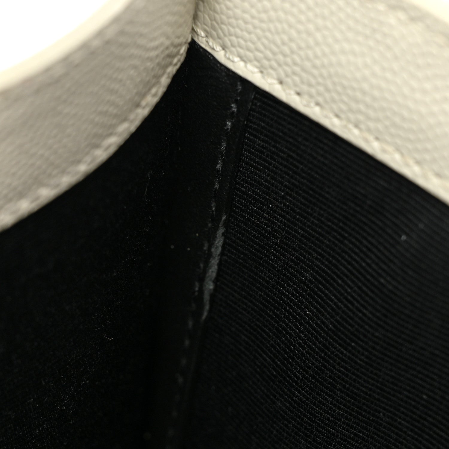Saint Laurent Grain De Poudre Textured Mixed Matelasse Medium Triquilt Monogram Satchel Crema Soft 7 of 17