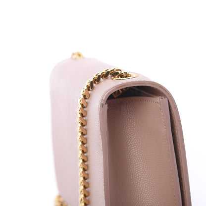 Saint Laurent Grain De Poudre Small Monogram Kate Satchel Pale Pink 11 of 13
