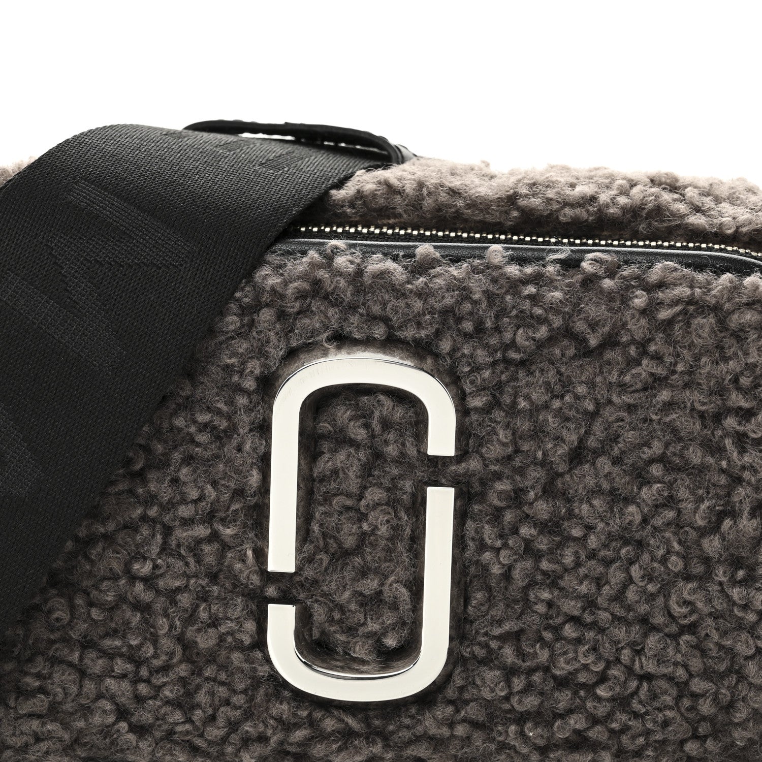 Marc Jacobs Shearling Snapshot The Teddy Camera Bag Grey 1764275